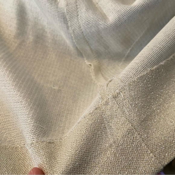 Vintage Joyce Palmer women’s cream shimmery maxi formal dress - Picture 9 of 11